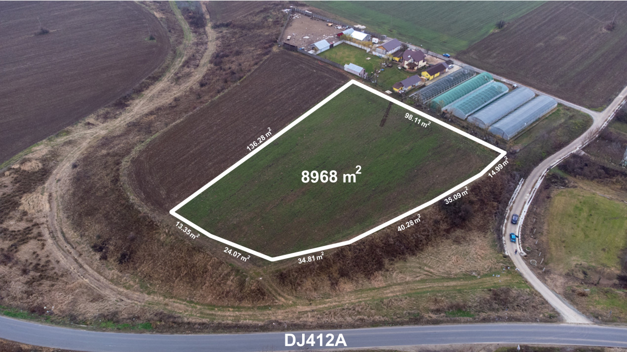 ADUNATII COPACENI - VARLAAM, TEREN INTRAVILAN CONSTRUCTII, 8968 MP!	 