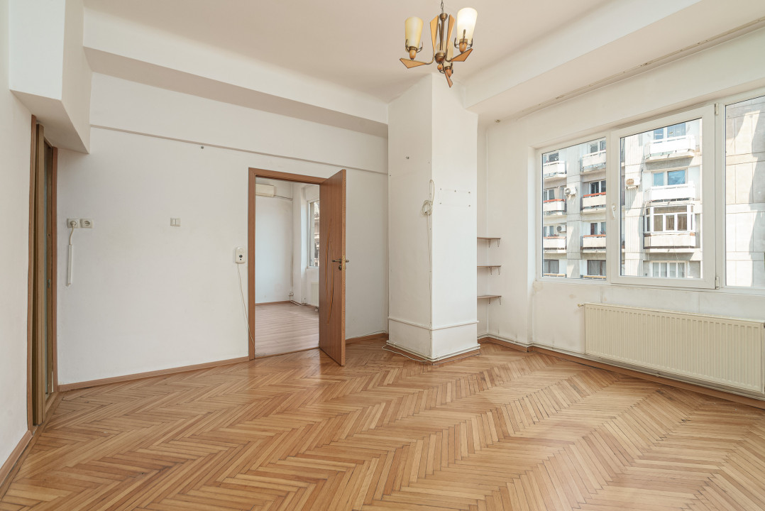 VICTORIEI - CONSTANTIN TANASE, STUDIO DUBLU 41 MP, BLOC CONSOLIDAT!
