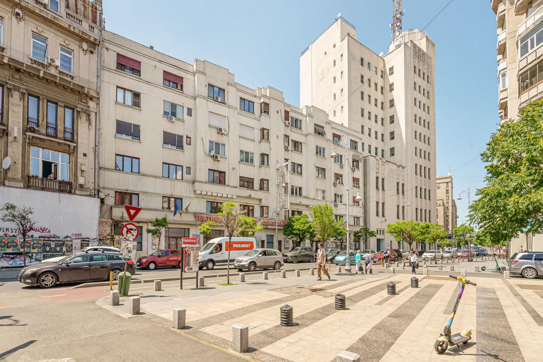 VICTORIEI - CONSTANTIN TANASE, STUDIO DUBLU 41 MP, BLOC CONSOLIDAT!